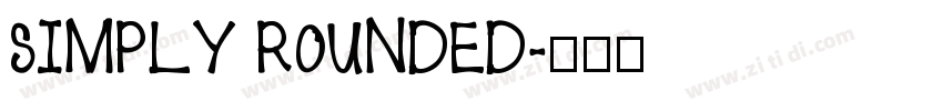 SIMPLY ROUNDED字体转换